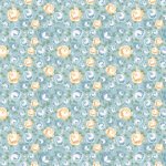 Rosy Cheeks – Quilting Cotton Fabric – Greetings – Blue