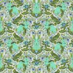 Full Moon Forest II – Quilting Cotton Fabric – Hoppy Go Lucky – Green