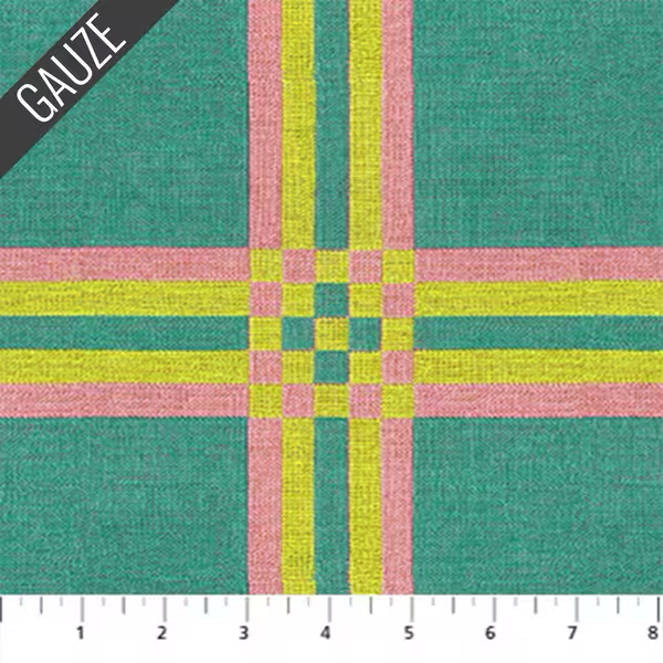 Narrative Wovens - Quilting Cotton Fabric - Encounter Triple Gauze - Lemonade