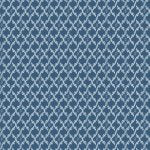 Lakeland Blues – Quilting Cotton Fabric – Leaf Diamonds – Dark Blue