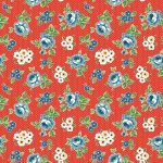 Flower Market – Quilting Cotton Fabric – Hand Picked – Red