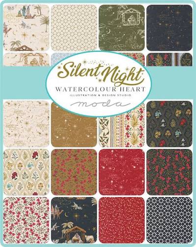 Silent Night - Precut Quilting Cotton Fabric - Jelly Roll
