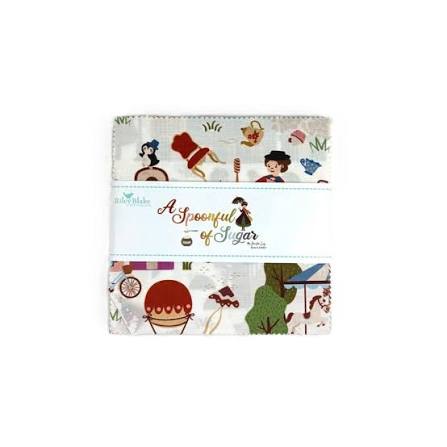 A Spoonful of Sugar - Precut Quilting Cotton Fabric - 5" Stacker - 42 Pieces