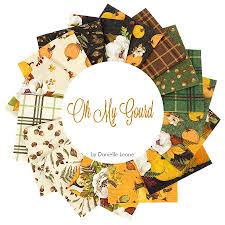 Oh My Gourd! - Precut Quilting Cotton Fabric - 2.5" Strips - 42 Pieces