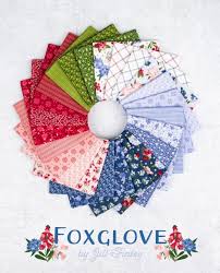 Foxglove - Quilting Cotton Fabric - Main - Blue