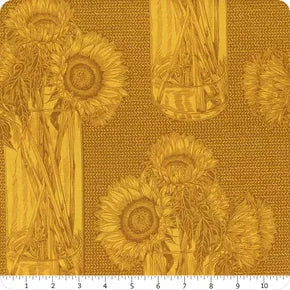 Indelible – Quilting Cotton – Sunflowers – Saffron