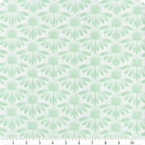 Indelible – Quilting Cotton – Coneflower – Mint
