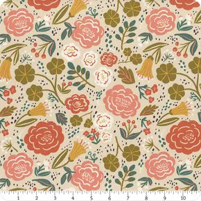 Ivy Reese – Quilting Cotton Fabric – Main - Latte