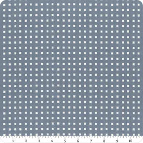 Ivy Reese – Quilting Cotton Fabric – Simple Gingham - Blue