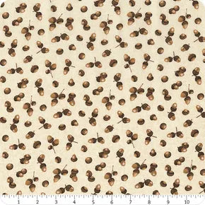 Oh My Gourd! - Quilting Cotton Fabric - Acorns - Cream