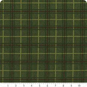 Oh My Gourd! - Quilting Cotton Fabric - Plaid - Green