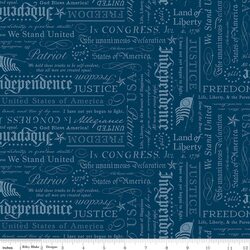 Independence - Quilting Cotton - Declaration - Oxford