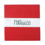 POParazzi - Precut Quilting Cotton Fabric - 5" Stacker - Red