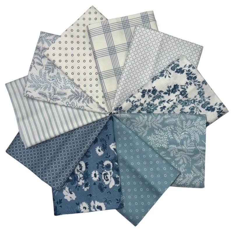 Nantucket Summer - Quilting Cotton Fabric - Sail Check Plaids - Cream Navy
