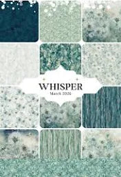 Whisper - Quilting Cotton Fabric - Seed Pod Mini - Md Teal Multi