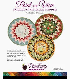 Quilt Pattern - Point of View - Table Topper - 17" Diameter