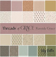 Threads of Grace - Quilting Cotton Fabric - Toss - Gray