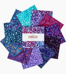 Cotton Fabric - Batiks Basics - Terrazzo -  Sunshine