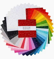 Blossom - Quilting Cotton Fabric - Tone-on-Tone - White