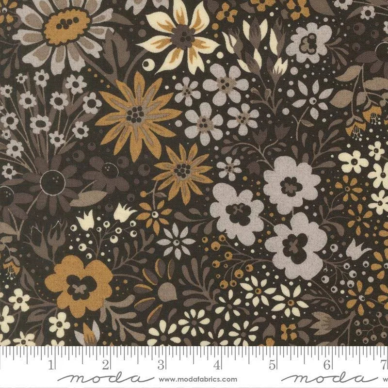 Posh - Quilting Cotton Fabric - Onyx Noir - Black
